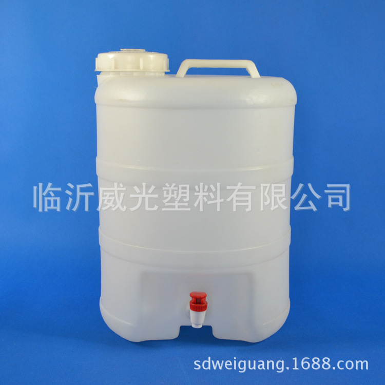 WG20L【厂家直供】白色塑料包装桶圆形桶20升酒桶示例图3