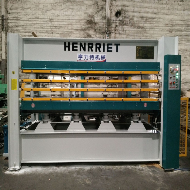 亨力特厂家直销热压机  三层120吨液压式热压贴面机 装饰板木工贴面机