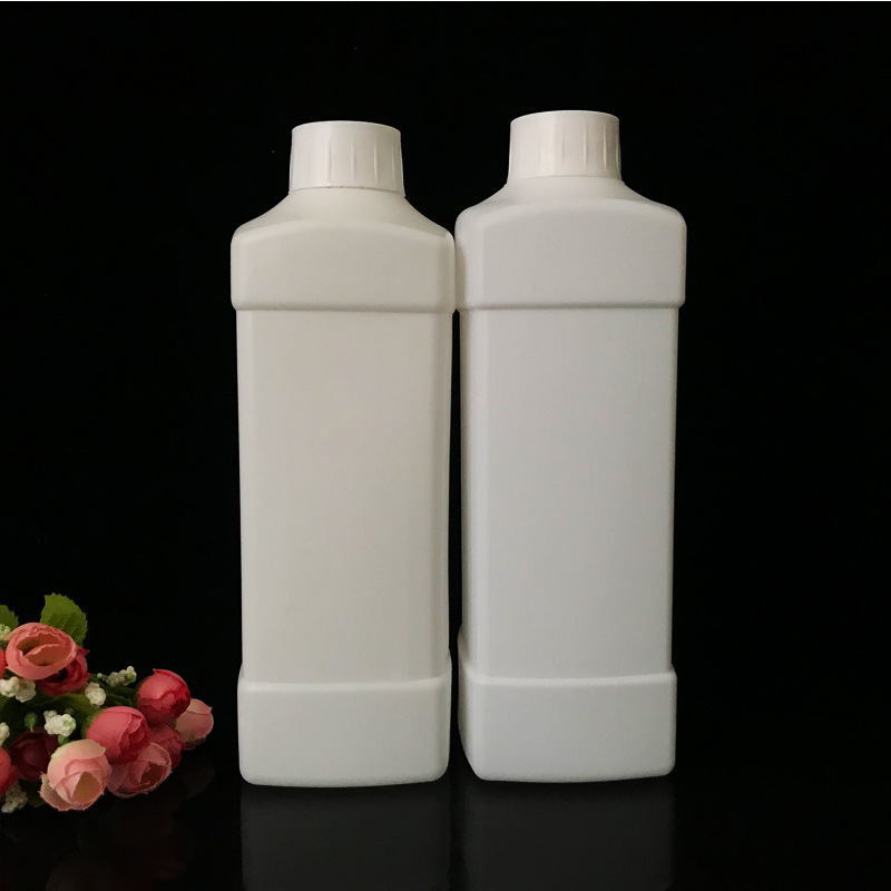铭诺塑料 1L乳白色绿叶包装瓶 日化塑料包装瓶 化工塑料瓶图片