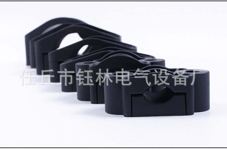 单孔尼龙电缆固定夹 尼龙线夹 多种规格 尼龙塑料电缆夹 质量保证示例图11
