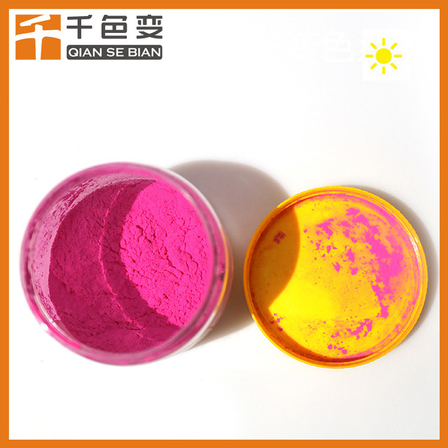厂家直销 工艺品注塑光变粉 感光变色粉 UV变色材料