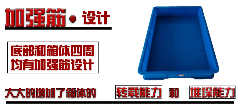 厂家直销2#方盘塑料电子五金零件盒 大号蓝色塑料盘矮方盘批发示例图8