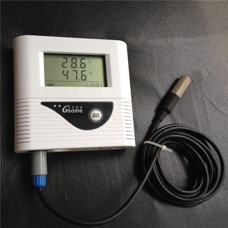 尽享科技GSOME DL-WS211 传感器外置档案室温湿度自动记录仪
