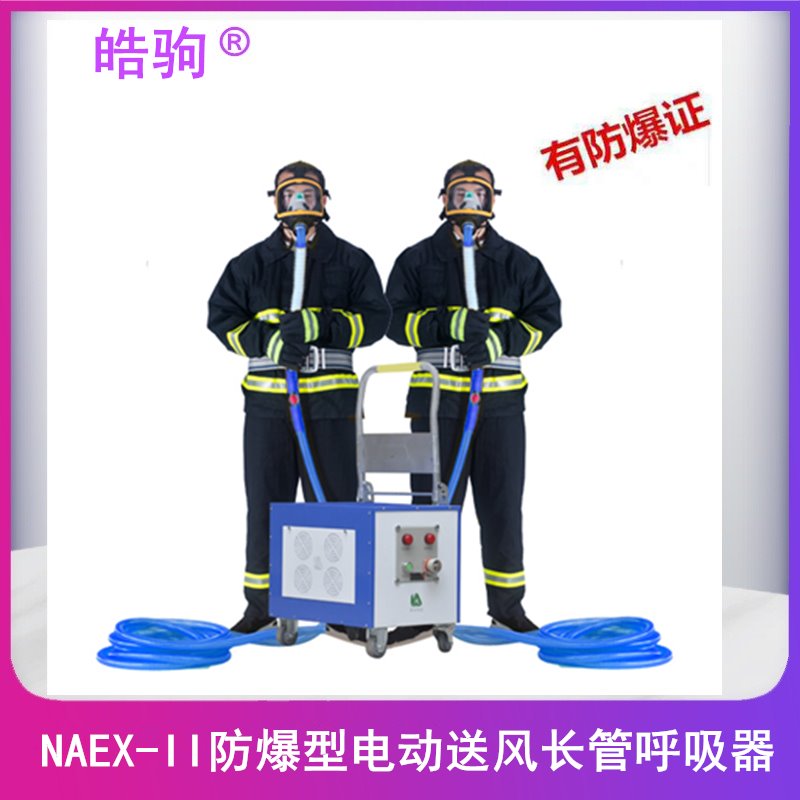 NAEX-II皓驹防爆型电动送风长管呼吸器_电动式长管呼吸器_防粉尘长管呼吸器动力送风式过滤呼吸防护器 送风式长管呼吸器