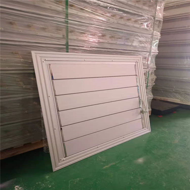 铝型材百叶窗 明田机械 铝合金防水防雨百叶窗 生产厂家