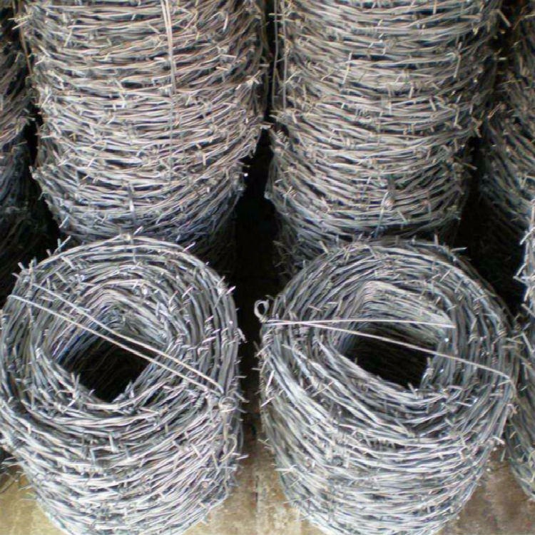 经销厂家带刺镀锌刺绳 -圈地临时围栏网-刺绳每米价格