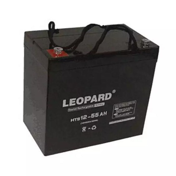 LEOPARD美洲豹蓄电池12V55AH 美洲豹蓄电池HTS12-55 UPS电源 太阳能储能蓄电池