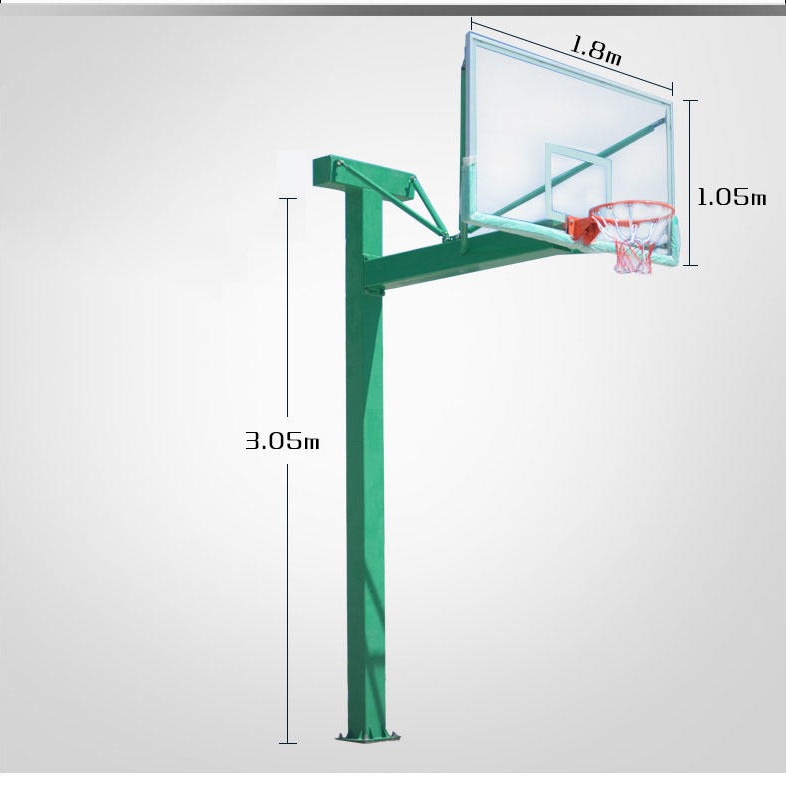 篮鲸学校单位体育场 贵州仿液压篮球架厂家 可升降篮球架价格 手动篮球架便宜