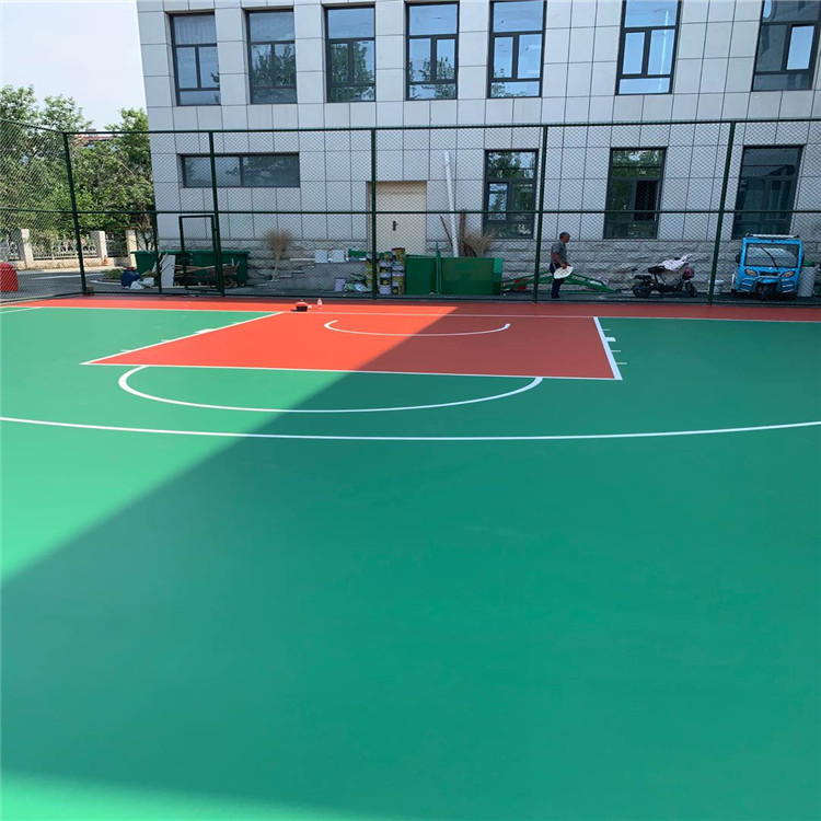 奥美佳 塑胶篮球场铺装 篮球场地施工报价 羽毛球场地板