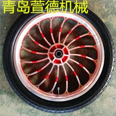 销售16x2.125高质量铝合金轮毂橡胶充气轮  载重型工具车轮子