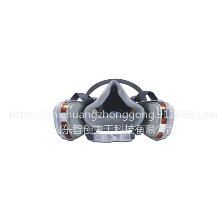ZC-1智创喷漆口罩 防毒口罩甲醛化工毒气体粉尘 防护面罩活性炭防尘防毒面具