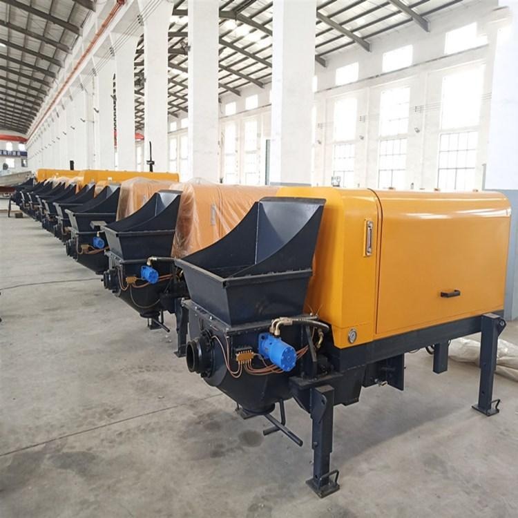 贵州黔南州高压二次构造柱泵自动上料机 新型混凝土输送泵液压湿喷机厂家图片