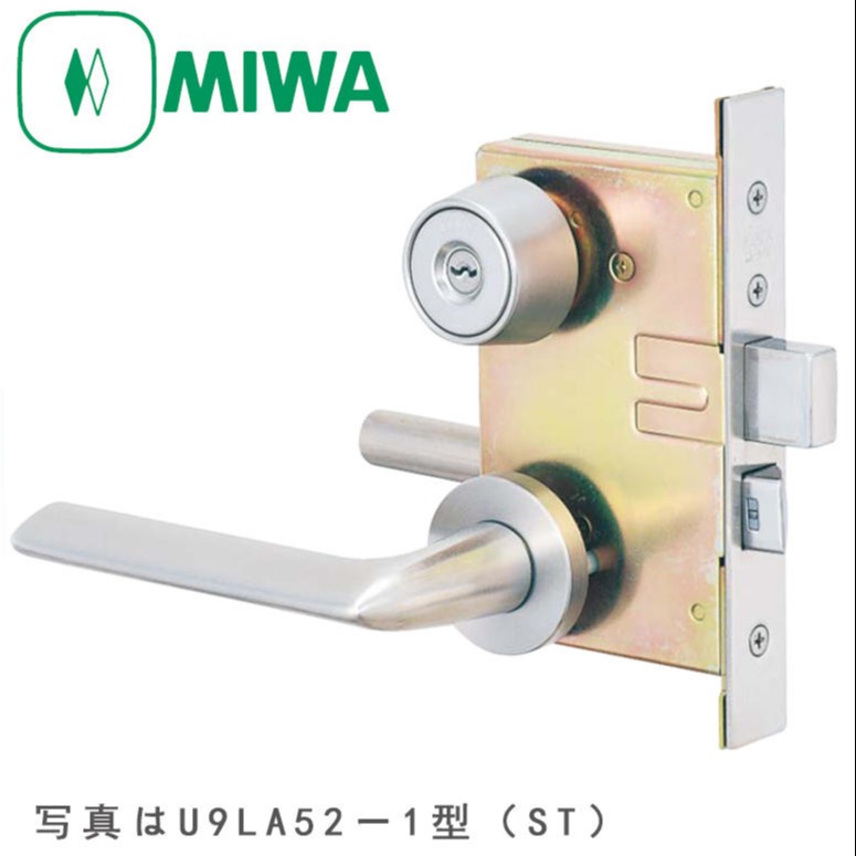 日本MIWA锁具13LA系列U9LA52-1型左右通用不锈钢原装进口执手锁美和锁业
