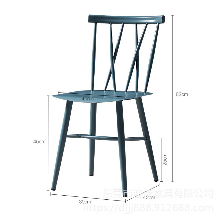 东莞厂家直销北欧ins网红个性创意餐椅   家用铁艺靠背椅   简约奶茶咖啡厅户外椅子