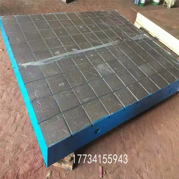 河北盛圣厂家专业定做HT250铸铁地板 铸铁平台 光面穿孔型铸铁地板 可加工定做图片