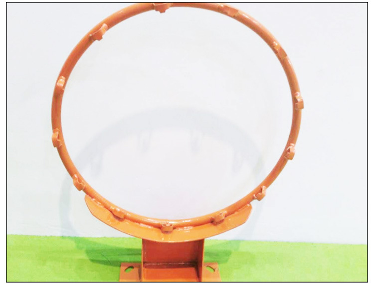 比赛专用篮球框实心篮圈 壁挂式弹簧篮框 成人篮板篮筐加工定制示例图9
