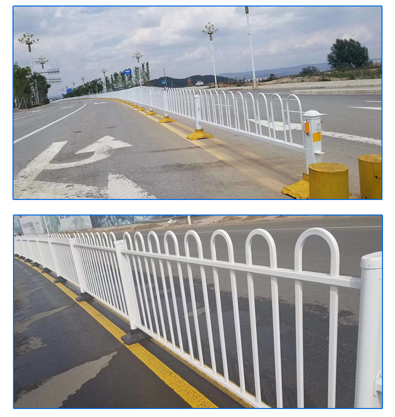 京式道路护栏道路中央m型市政防护栏U形交通安全隔离栏杆可定制示例图8