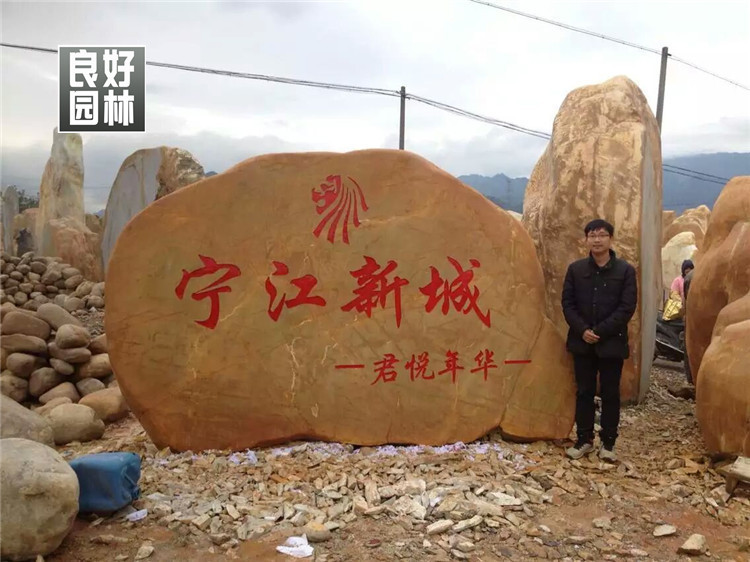 供应杭州大型景观石、杭州黄蜡石价钱 景观石价钱示例图22