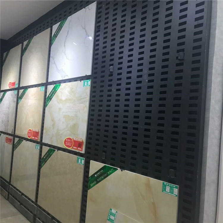 迅鹰 瓷砖展板展示柜 石材展示架 衡阳瓷砖冲孔板