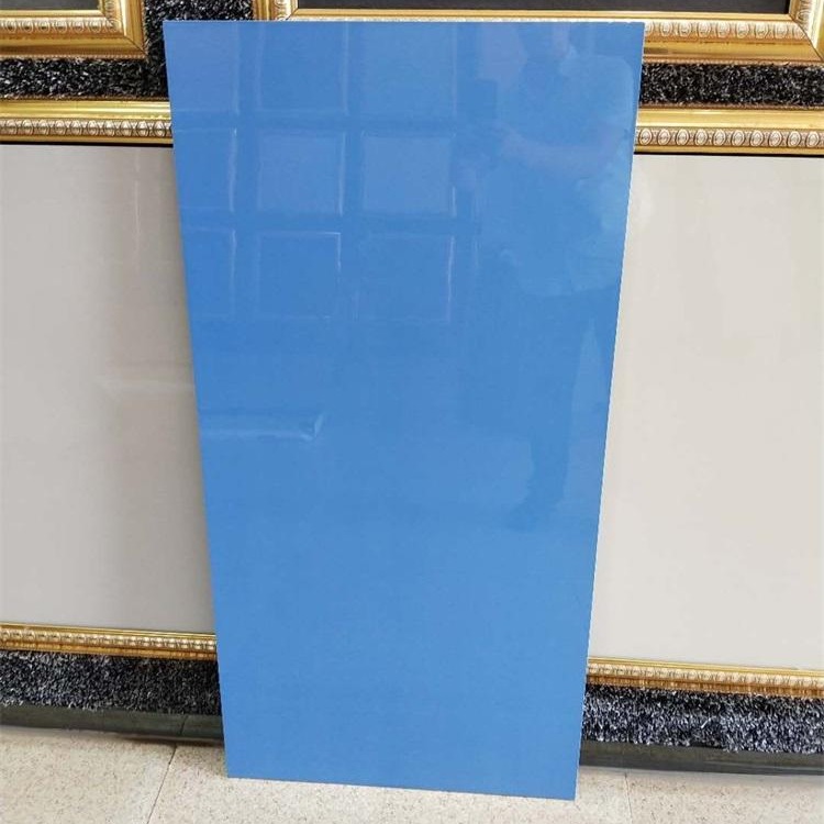 批发 6001200 蓝色地砖彩色大板墙面瓷砖