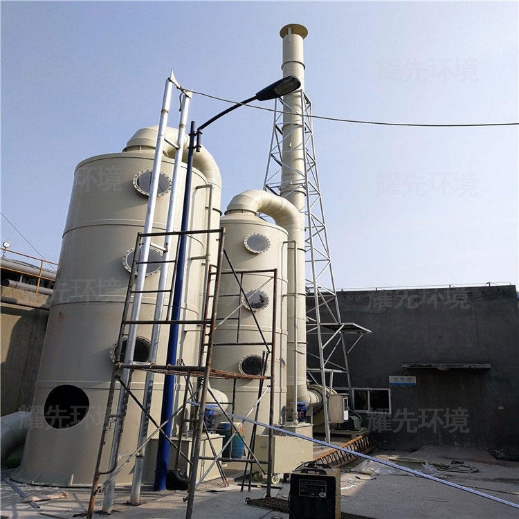 句容喷漆废气处理 兴化塔吊高空喷淋系统 海门喷淋塔水泵 耀先