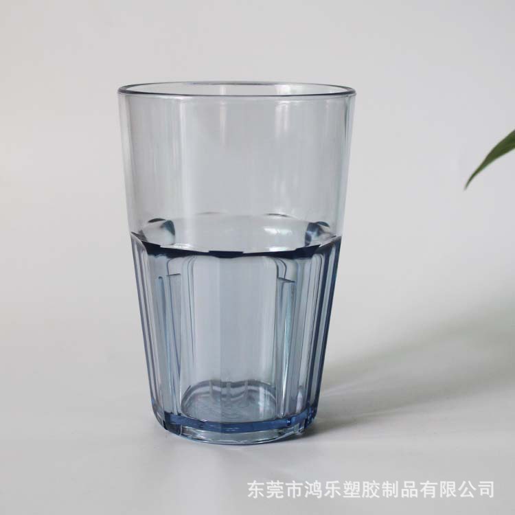 创意AS八角塑料酒杯400ml透明多边菱角杯塑料烈酒杯塑料水杯示例图1