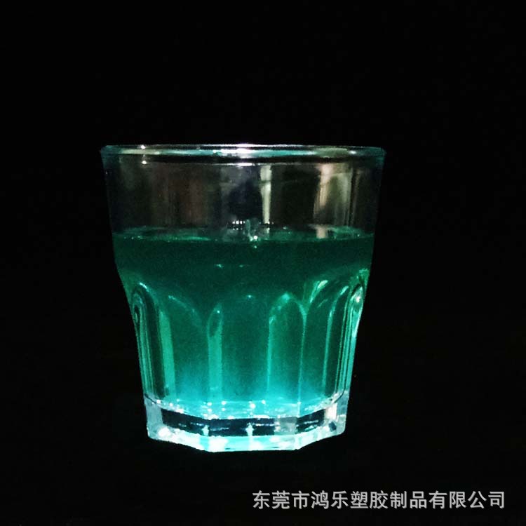 东莞5安士塑料烈酒杯鸿乐厂家直销PS透明塑料杯八角杯示例图1