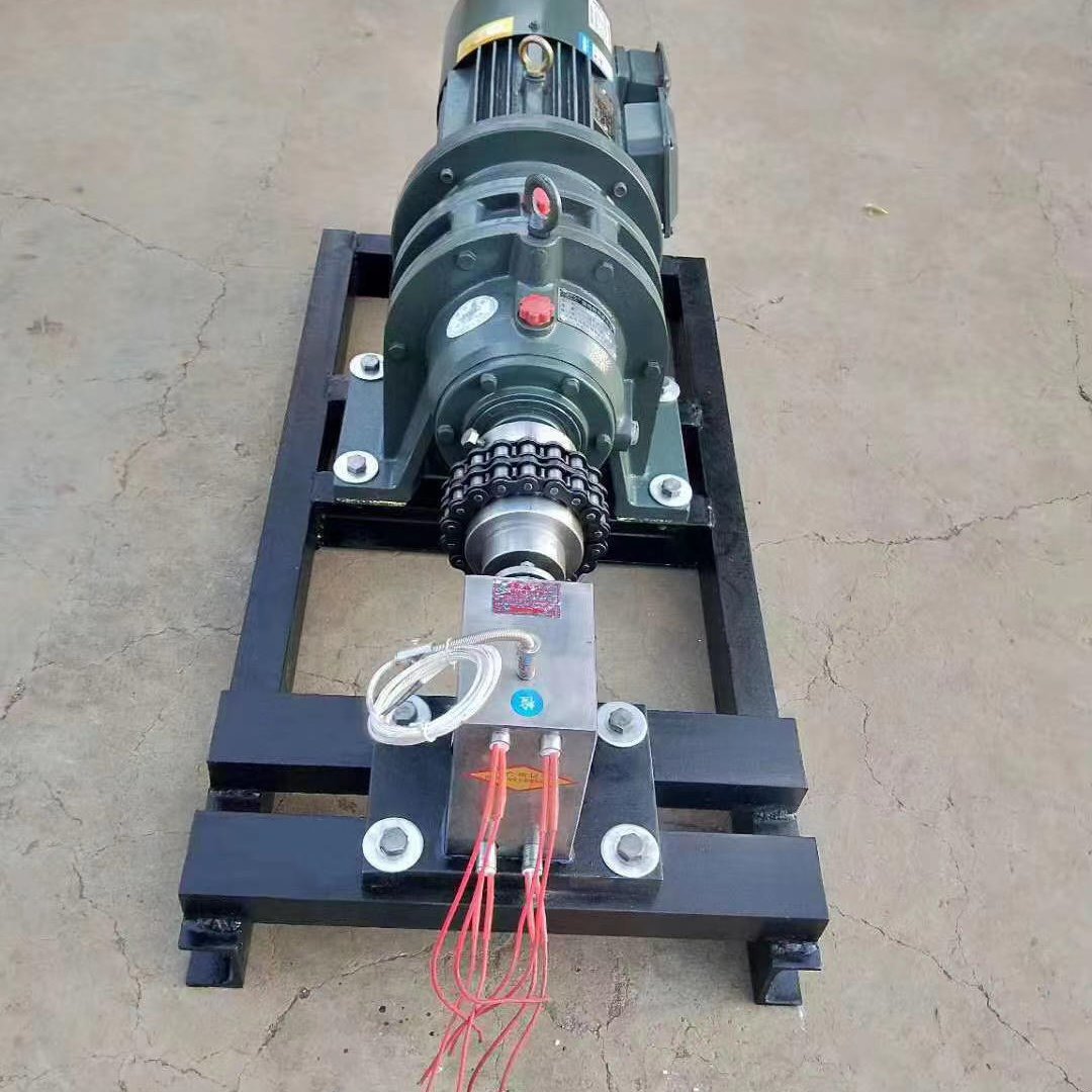 江苏蓝升100cc熔喷泵 RT100熔喷布齿轮计量泵 100cc/r电加热熔体泵
