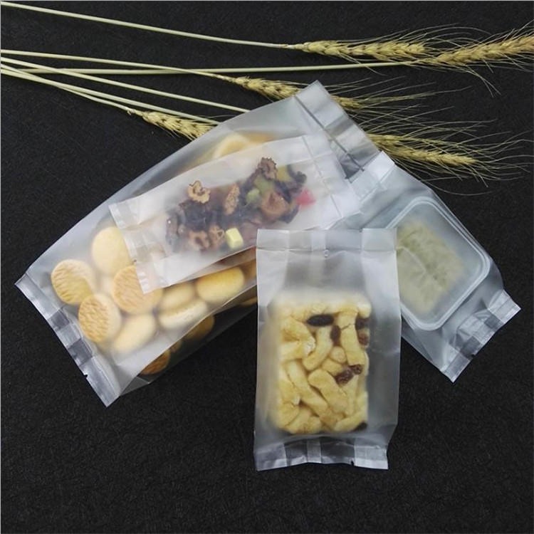 旭彩塑业 烘焙包装风琴月饼袋 半透明磨砂插边机封袋 食品包装饼干袋