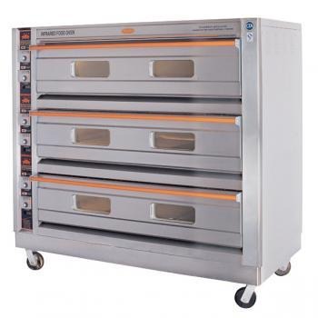 恒联烤箱商用烘培面包披萨烤炉燃气三层六盘燃气烤箱专业烘炉  QL-6型  厂家直销 