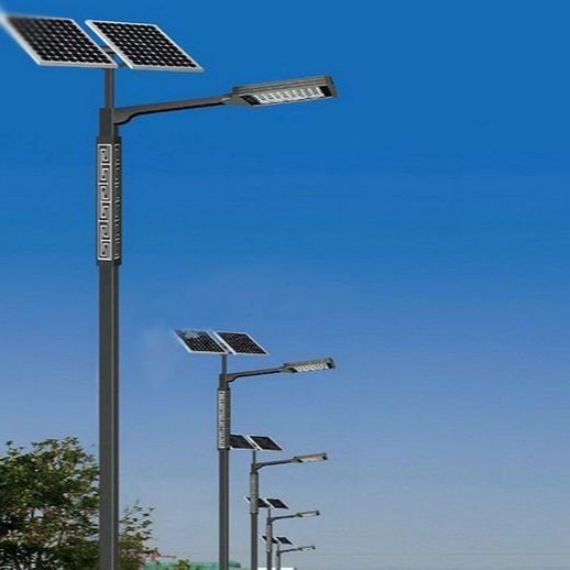 乾旭照明家用太阳能街灯品牌 风能太阳能LED路灯现货供应 太阳能防水庭院灯图片