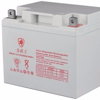 金武士蓄电池12V38AH  铅酸免维护蓄电池 UPS电源专用 现货供应