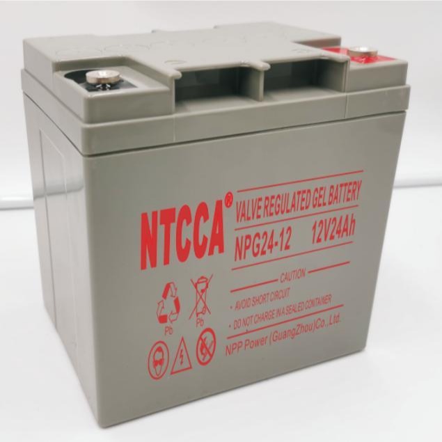 厂家直销 NTCCA蓄电池NPG24-12 耐普电池12v24AH 胶体太阳能电池 数据机房用电池