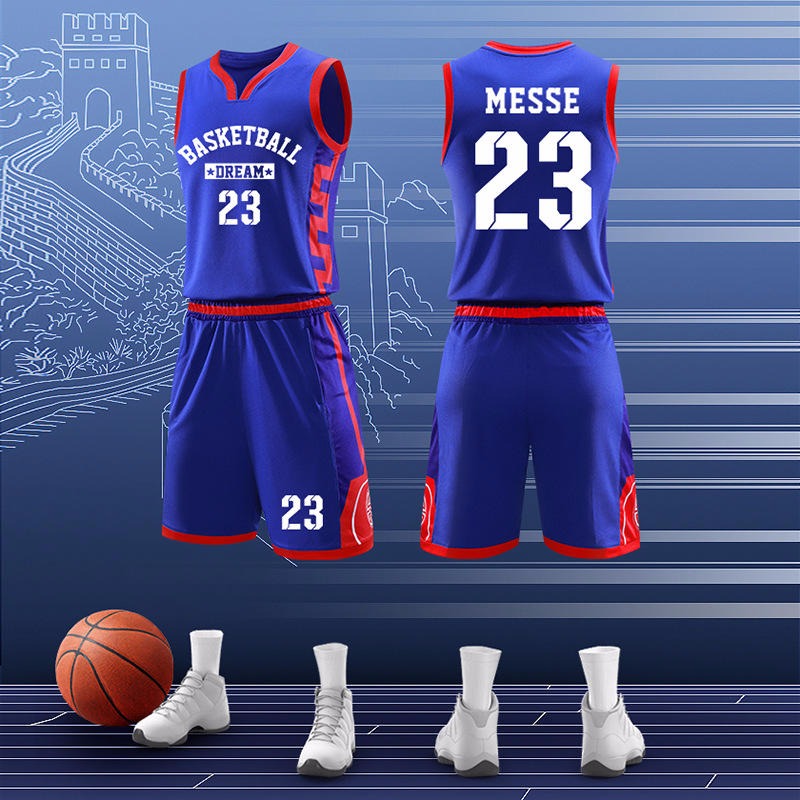 篮球服定制厂家 篮球比赛团体服装定做logo 运动服批发 运动专用篮球服套装定制图片
