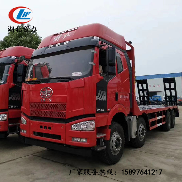湖南东风锦程平板车 挖掘机拖车机械平板运输车价格 程力厂家现车供应 支持分期