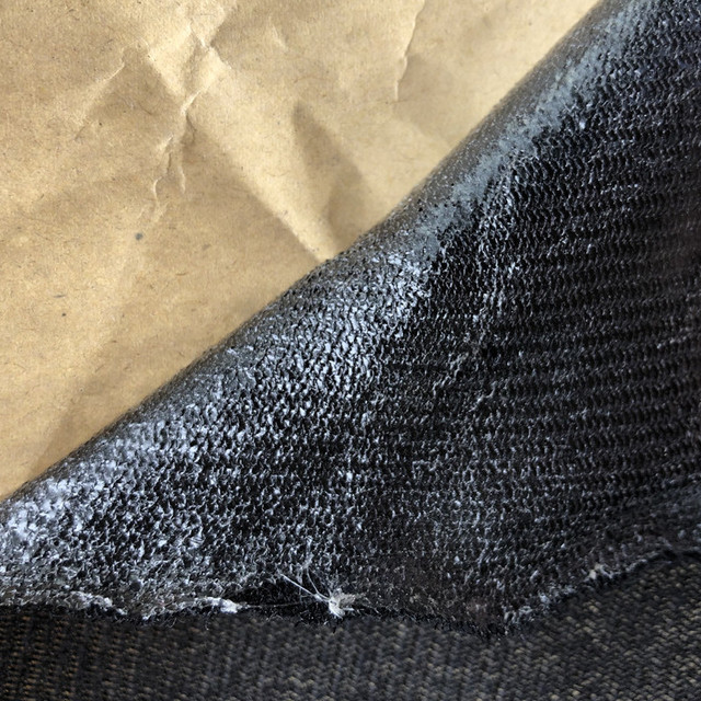 黑色涤纶绒上背胶不干胶 东莞自粘厂家拓源复合