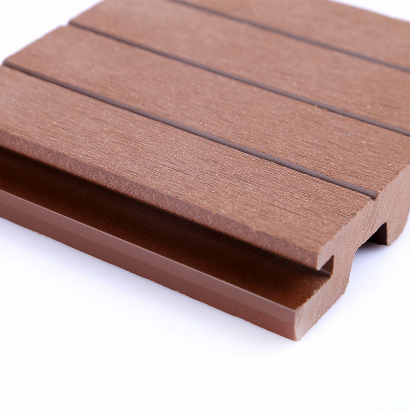 厂家直销博岭生态木户外地板 户外塑木地板 防水防滑 pvc木塑板材示例图2