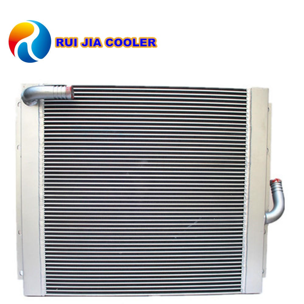 现代挖掘机R215-7C韩国空冷器 液压散热器 水箱 风冷却器 油箱厂制造