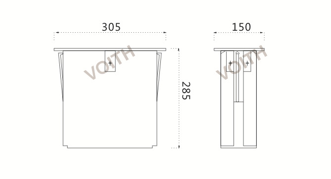 镜后暗藏式纸盒304不锈钢暗装嵌入式抽纸架/擦手纸巾盒BM-8625示例图7