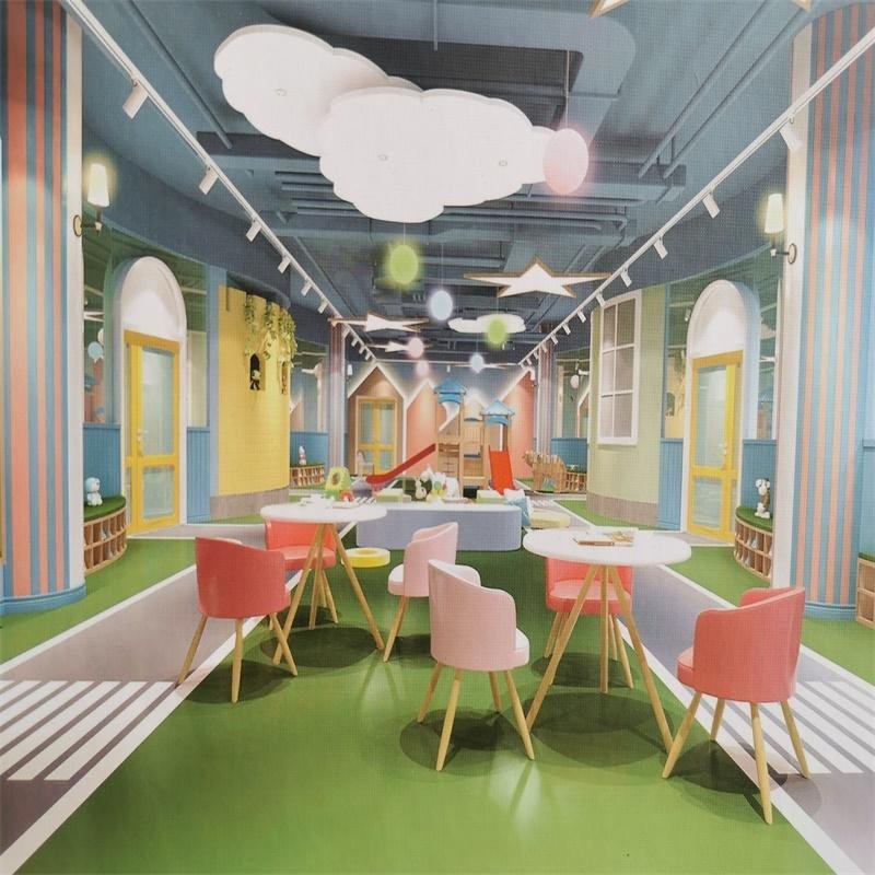 艾琪尔PVC地板彩丽纯色系列多层复合卷材地胶学校幼儿园工厂用地板胶1.5mm图片