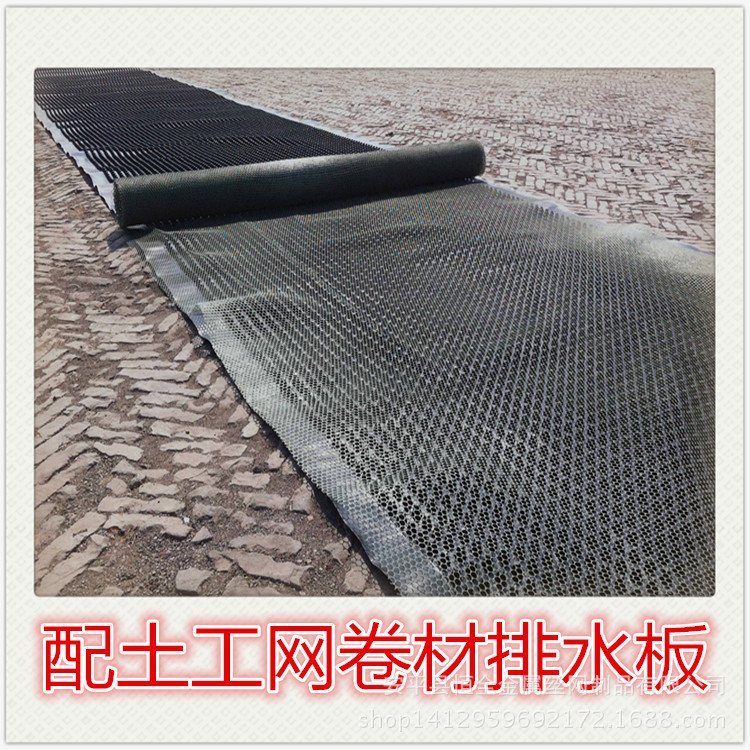 湖南湘西HDPE凹凸式排水板@建筑工程园林种植排水板土工布@屋顶示例图15