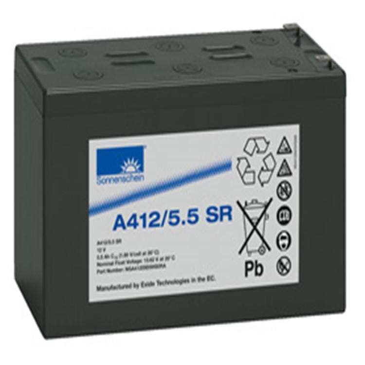 德国阳光蓄电池A412/5.5SR进口胶体12V5.5AH免维护蓄电池