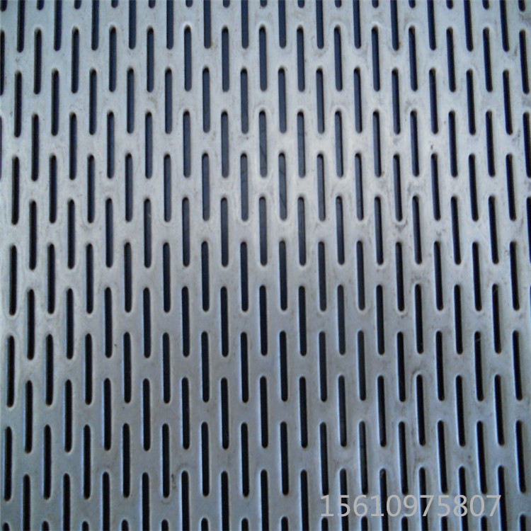 大理石样品架孔板   地砖冲孔板生产   蓬莱市长圆孔样品展示孔板示例图3