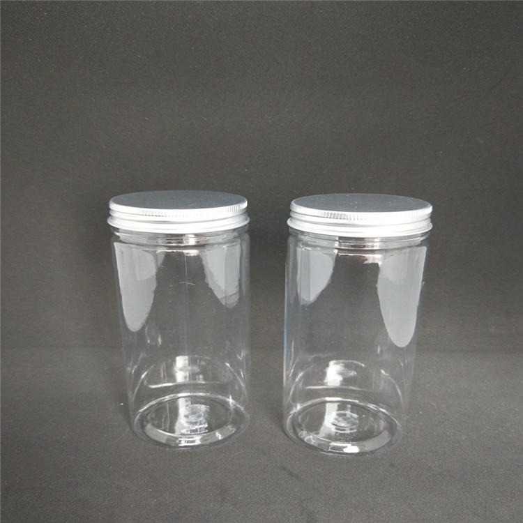 食品罐厂家 透明食品罐 pet塑料密封罐 干果罐