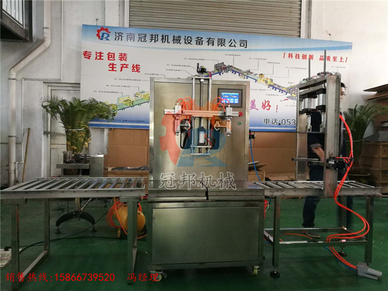 供应济南淄博青岛橄榄油灌装机 食用油灌装机 全自动称重式灌装机示例图2
