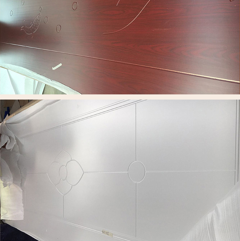 华杉厂家专业生产高档实木室内复合免漆门 时尚隔音套装免漆门示例图9