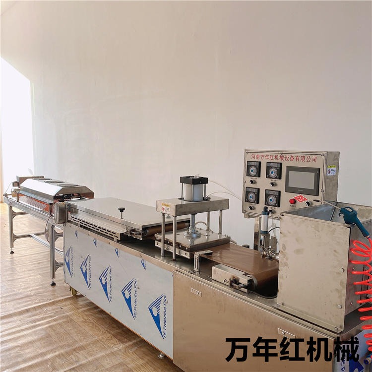 全自动单饼机 福州全自动烙馍机 春饼机 万年红机械 TL450型 薄饼机图片