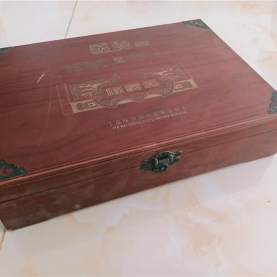 木盒厂供应 裱皮食品木盒包装 贴皮巧克力木盒包装 皮质礼品盒