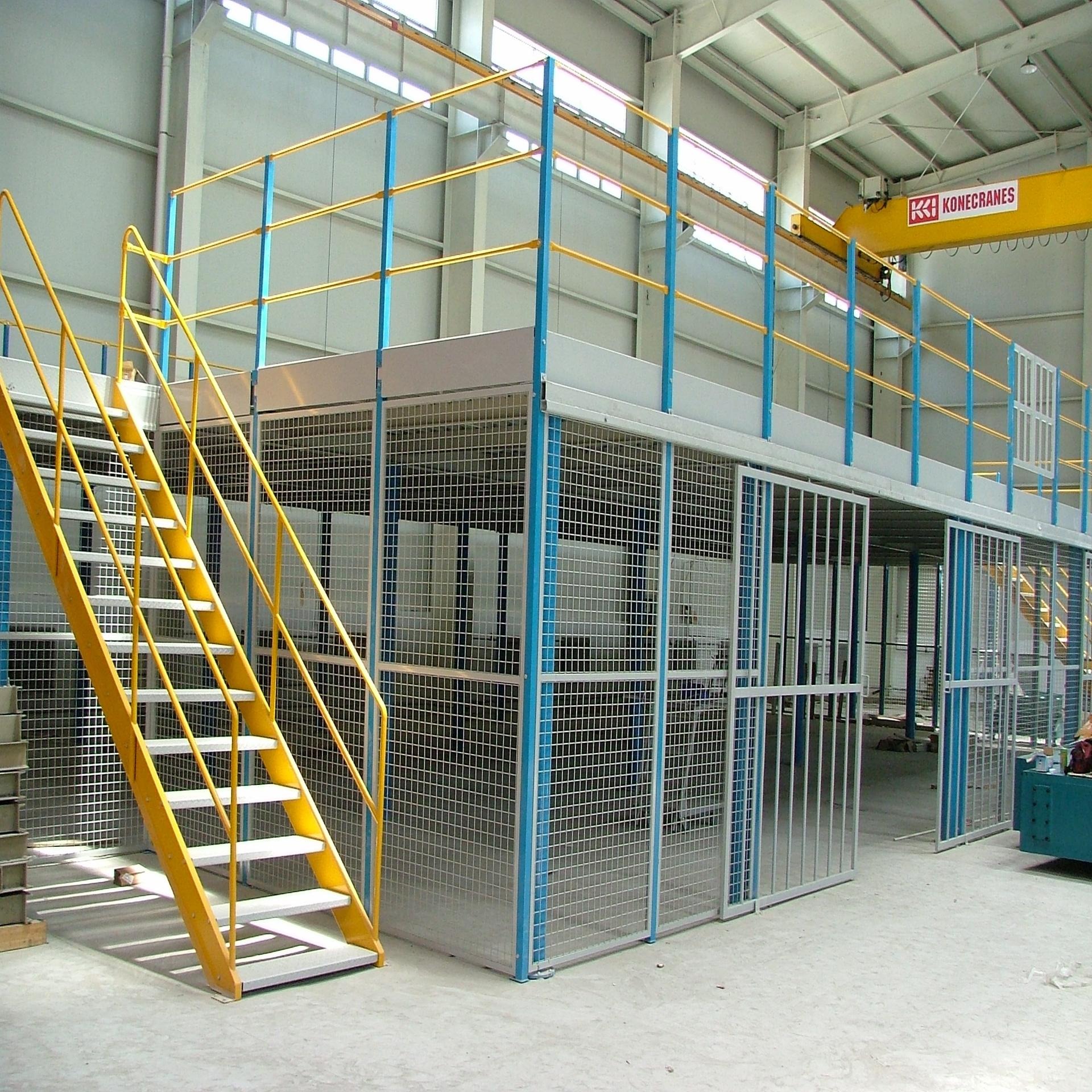 森沃仓储 厂家非标定制钢平台货架 多层钢结构平台 品质保障