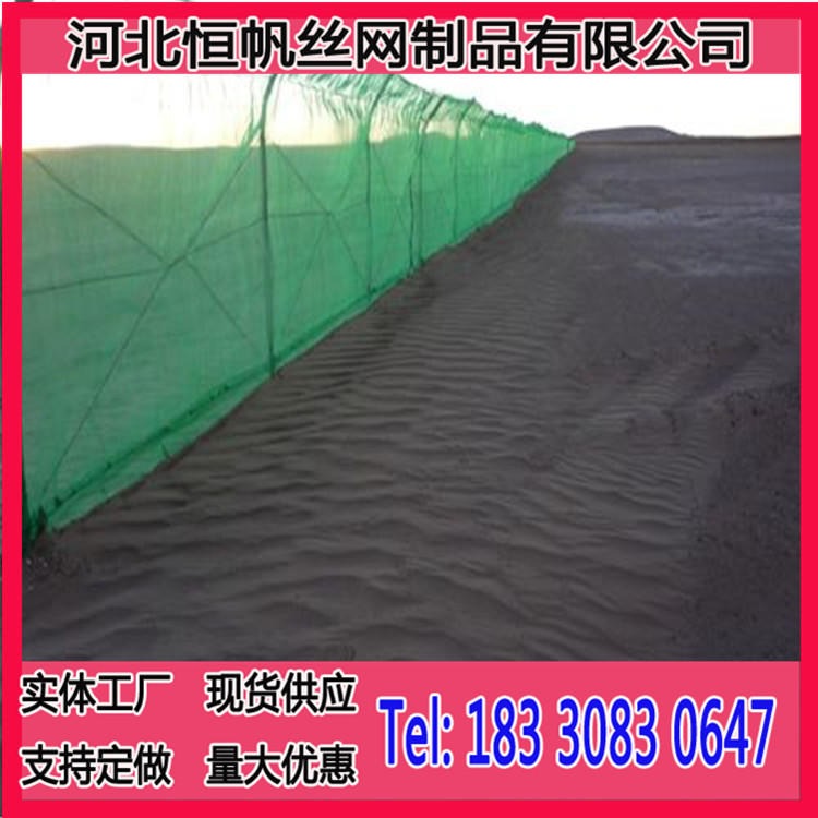 HF 尼龙固沙网  新疆尼龙防风固沙网  高立式阻沙网栅栏价格  恒帆图片